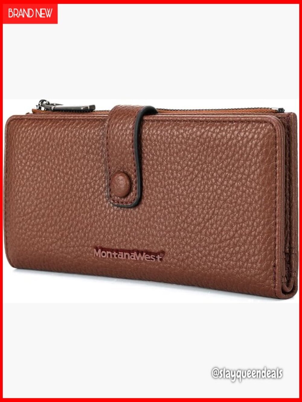 Large Capacity RFID Blocking Bifold Wallet with Zipper Coin Pocket